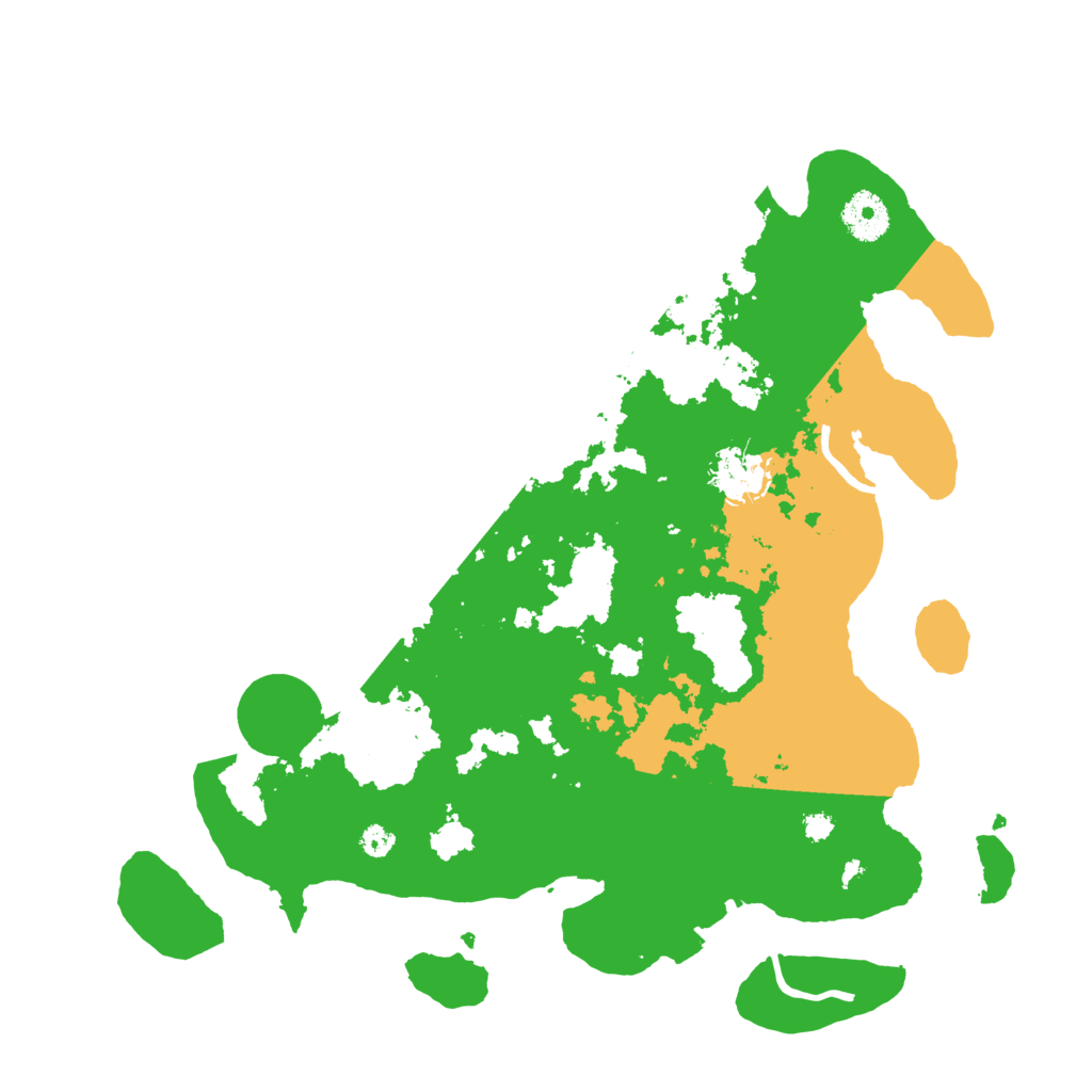 Biome Rust Map: Procedural Map, Size: 3500, Seed: 4151