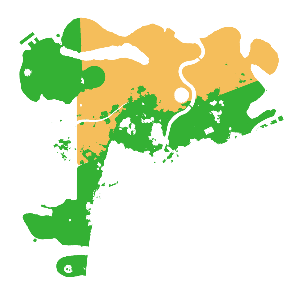 Biome Rust Map: Procedural Map, Size: 3700, Seed: 961029242