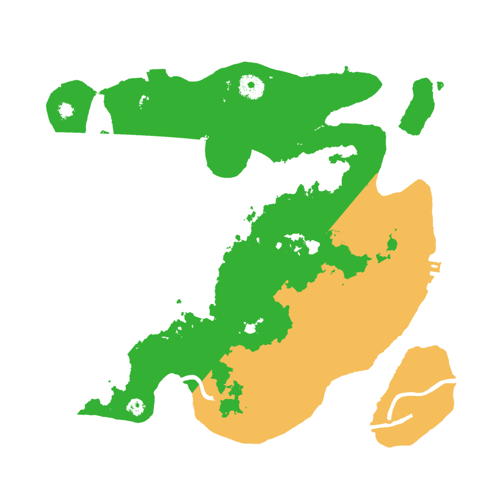 Biome Rust Map: Procedural Map, Size: 3000, Seed: 130044110