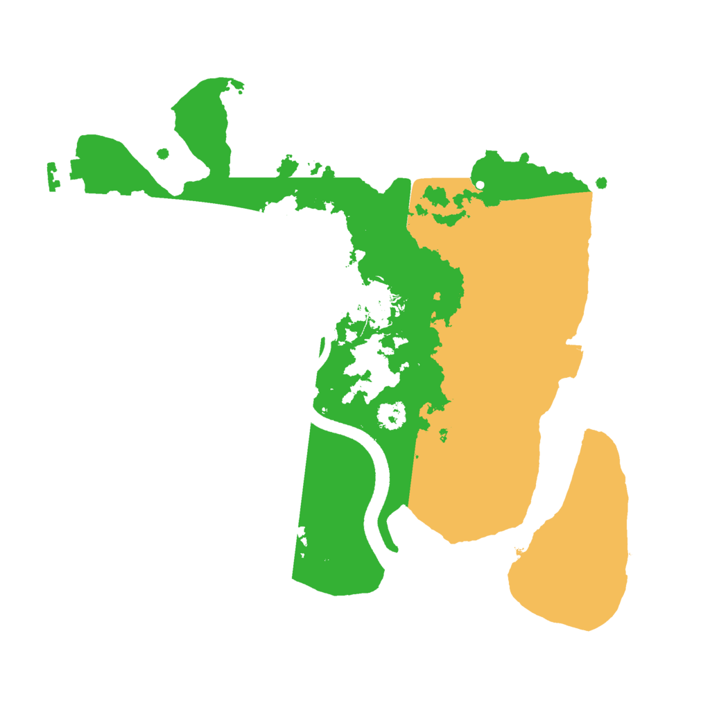 Biome Rust Map: Procedural Map, Size: 2500, Seed: 2801