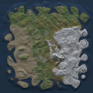 Thumbnail Rust Map: Procedural Map, Size: 5000, Seed: 641476910, 19 Monuments