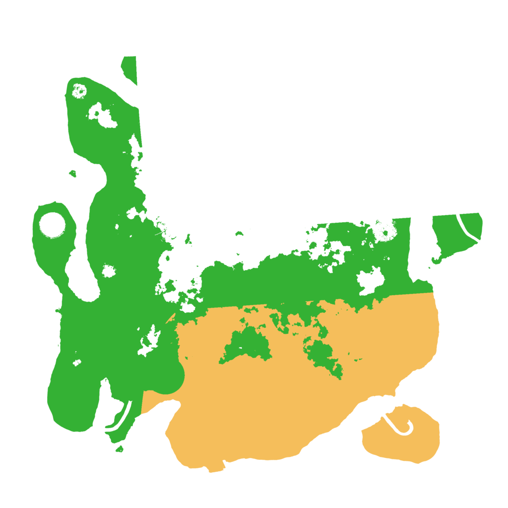 Biome Rust Map: Procedural Map, Size: 3500, Seed: 822432365