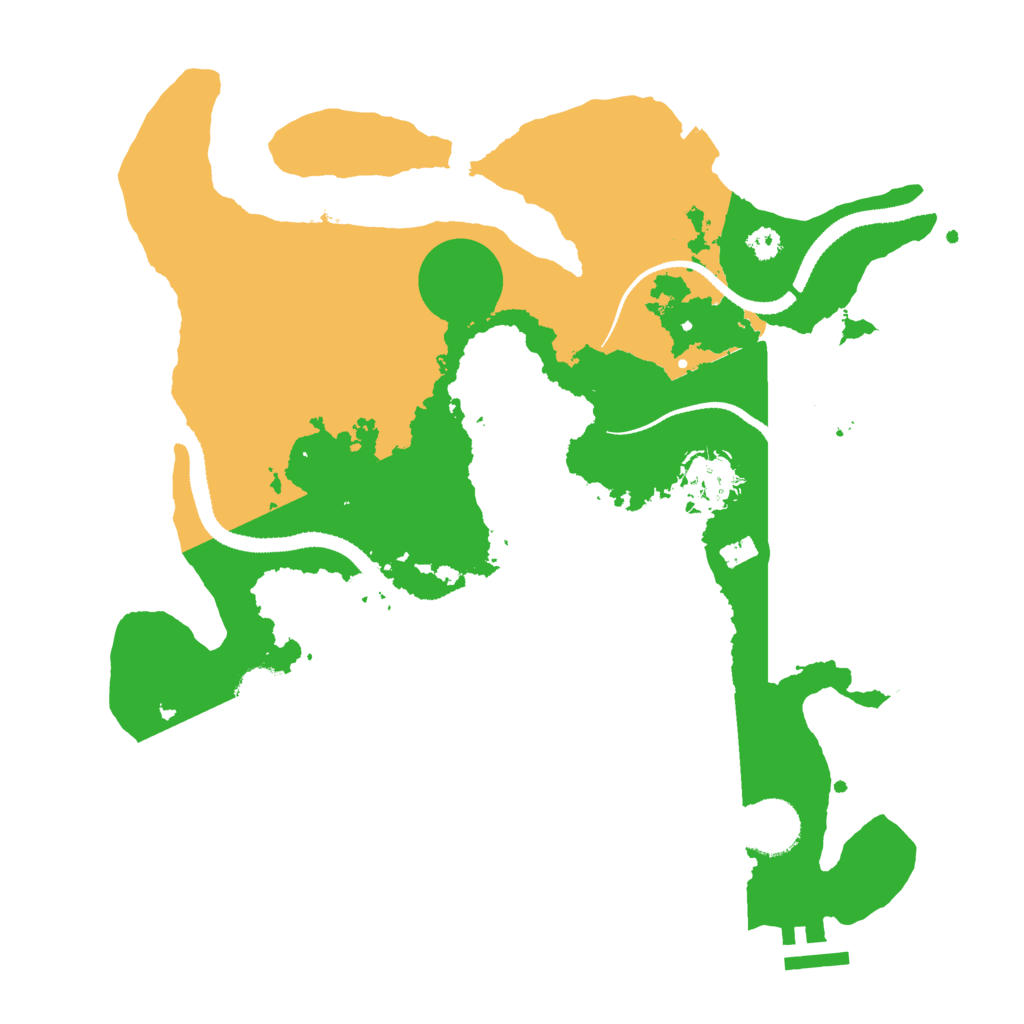 Biome Rust Map: Procedural Map, Size: 3200, Seed: 1907325572