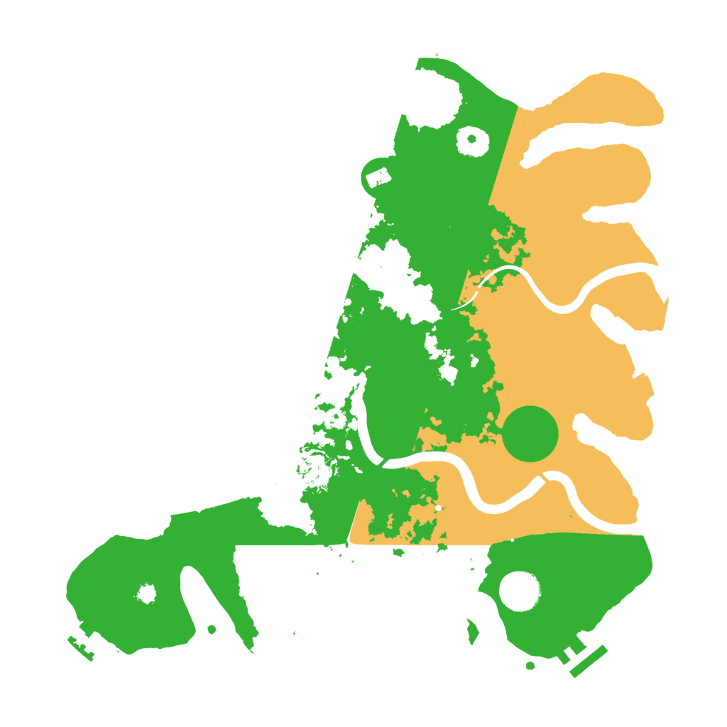 Biome Rust Map: Procedural Map, Size: 3400, Seed: 47214
