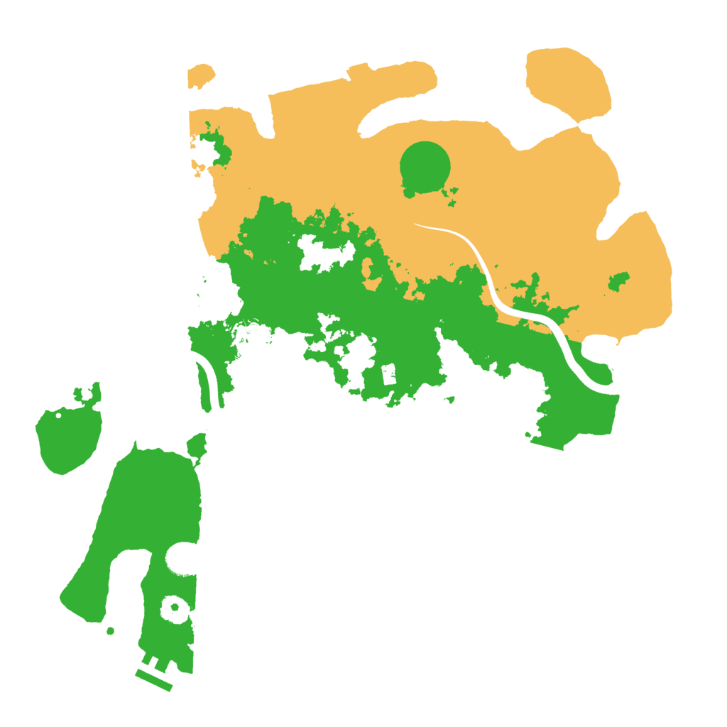 Biome Rust Map: Procedural Map, Size: 3800, Seed: 1386899882
