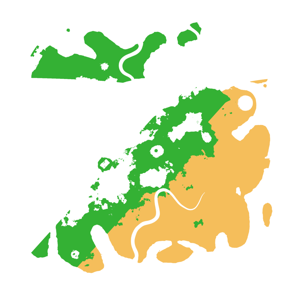 Biome Rust Map: Procedural Map, Size: 3500, Seed: 886766200