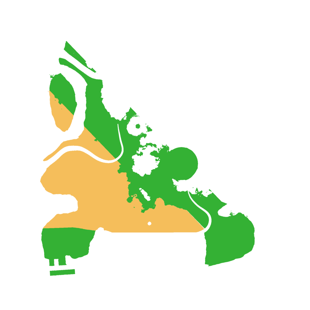 Biome Rust Map: Procedural Map, Size: 2500, Seed: 100256823