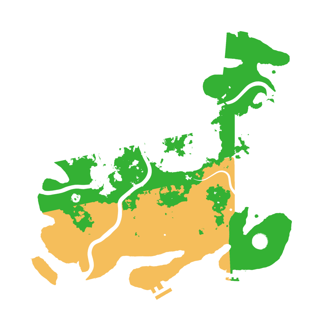 Biome Rust Map: Procedural Map, Size: 3500, Seed: 74934963