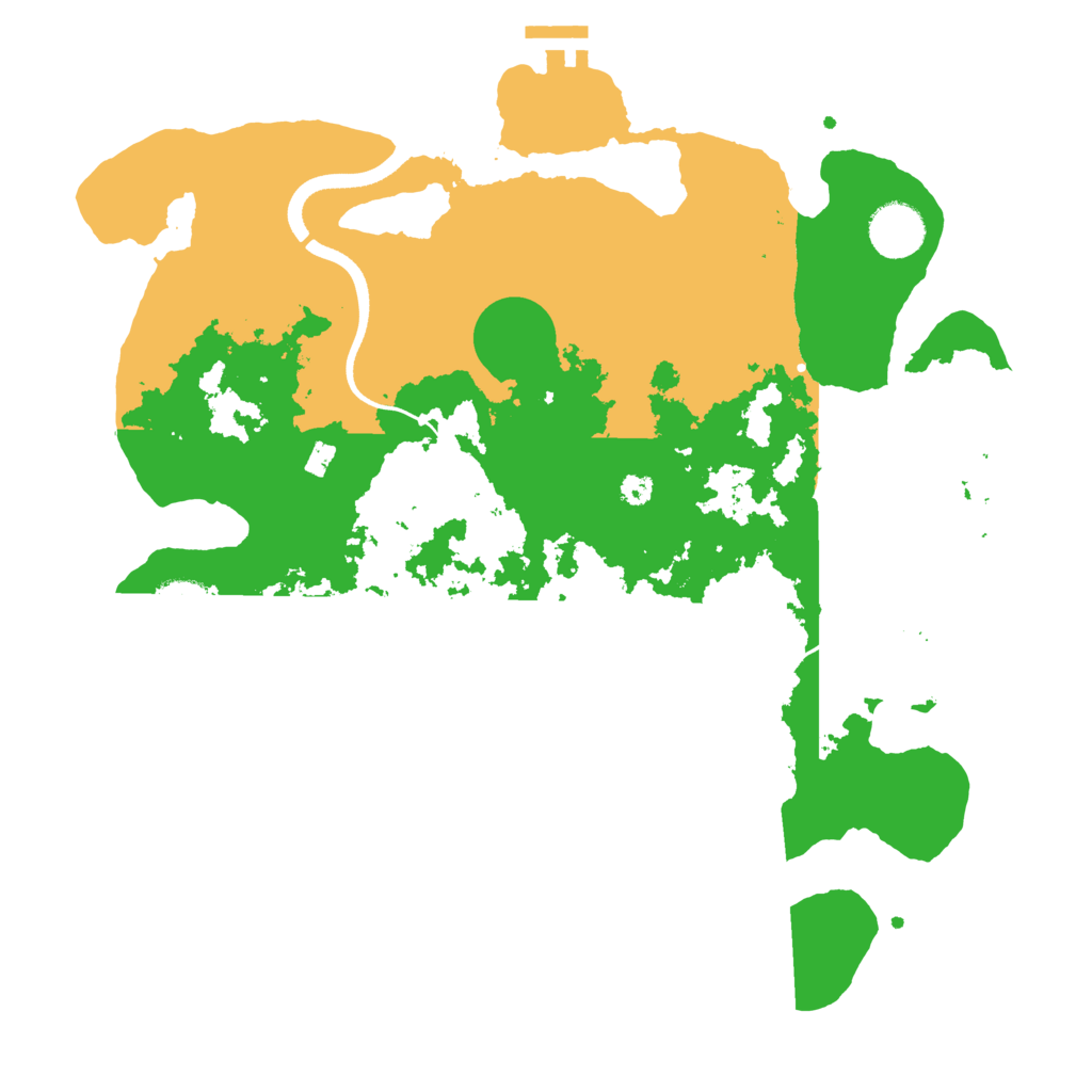 Biome Rust Map: Procedural Map, Size: 3500, Seed: 27800937