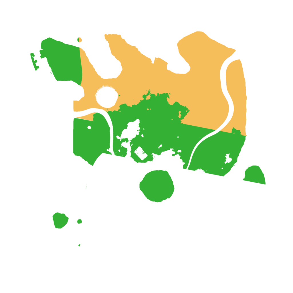 Biome Rust Map: Procedural Map, Size: 2500, Seed: 1586557351