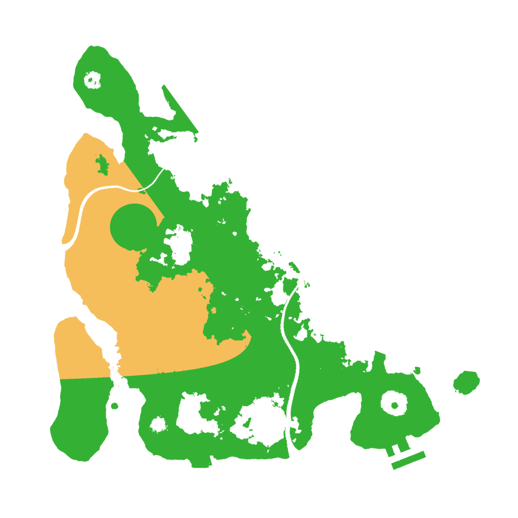 Biome Rust Map: Procedural Map, Size: 3000, Seed: 243630722