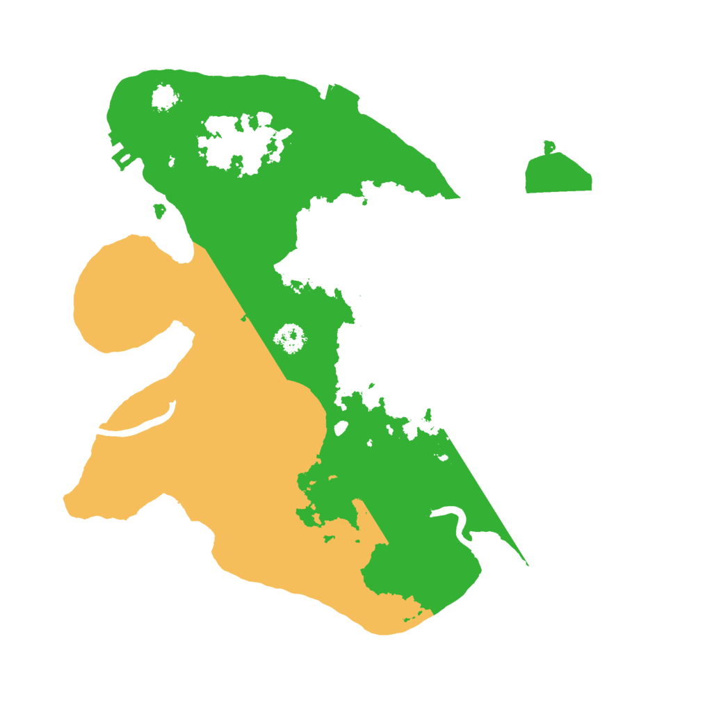 Biome Rust Map: Procedural Map, Size: 2500, Seed: 1455661639