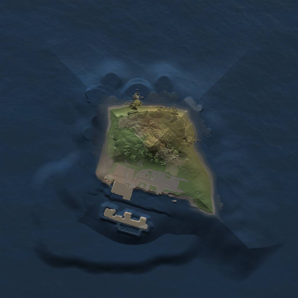 Rust Map: Procedural Map, Size: 1000, Seed: 399502794, 2 Monuments