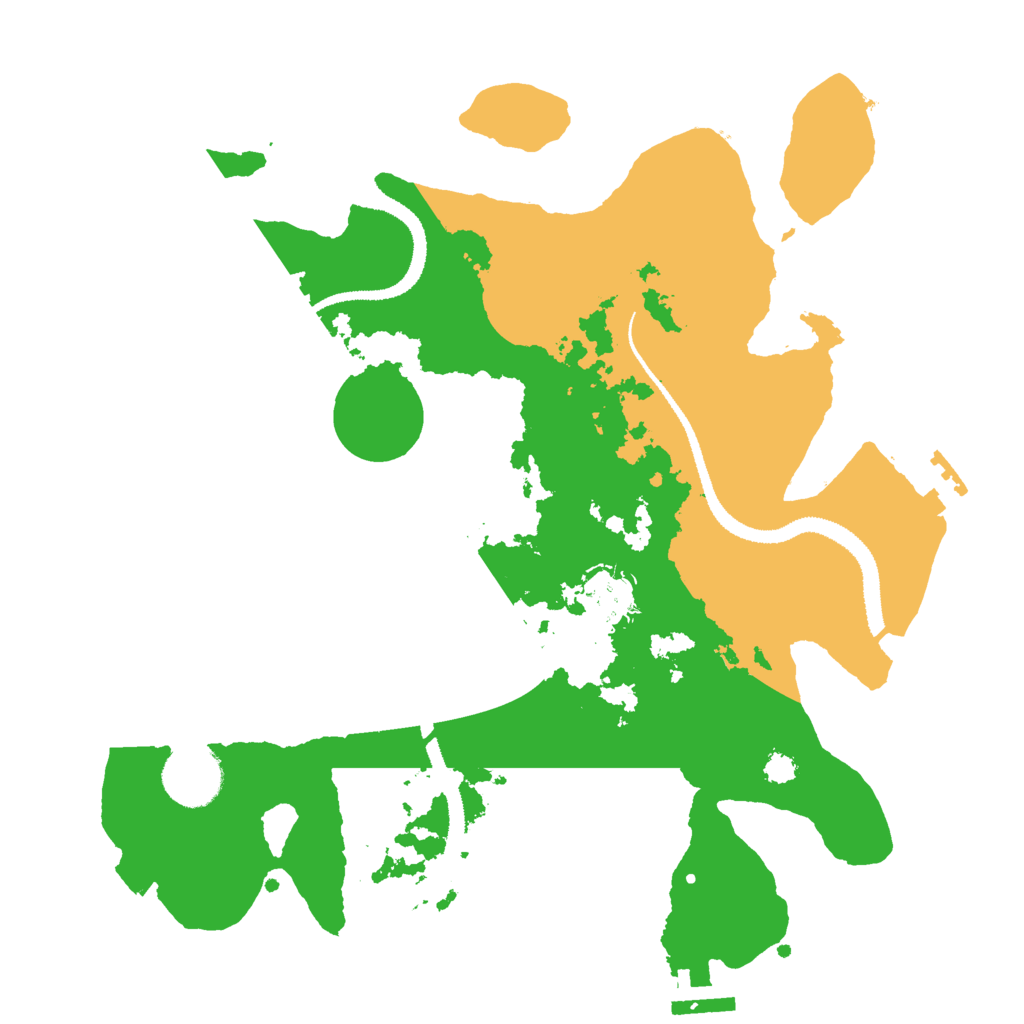 Biome Rust Map: Procedural Map, Size: 3000, Seed: 6873356