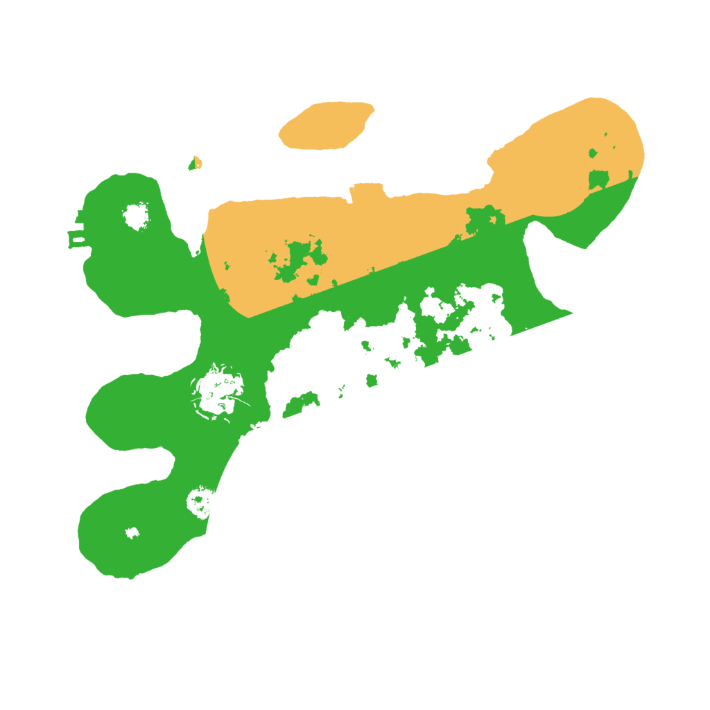 Biome Rust Map: Procedural Map, Size: 2500, Seed: 153068029