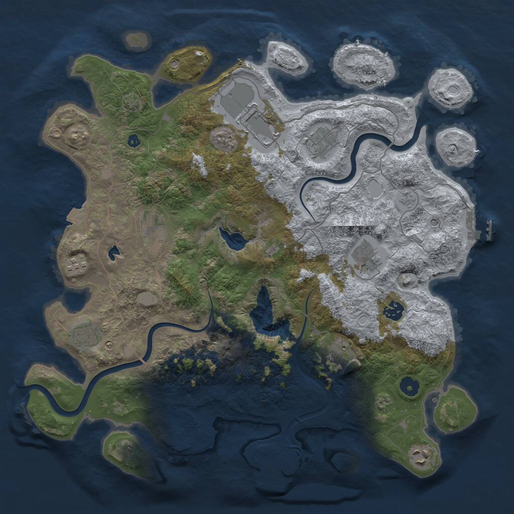Rust Map: Procedural Map, Size: 4000, Seed: 19955639, 15 Monuments