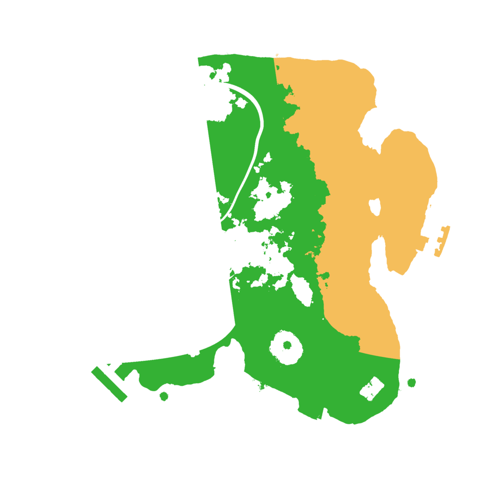 Biome Rust Map: Procedural Map, Size: 2332, Seed: 696420696