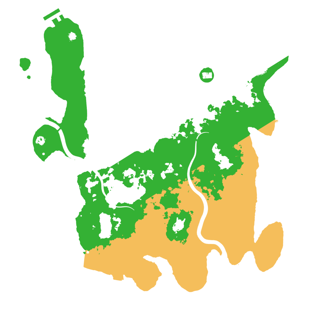 Biome Rust Map: Procedural Map, Size: 3500, Seed: 1751212549