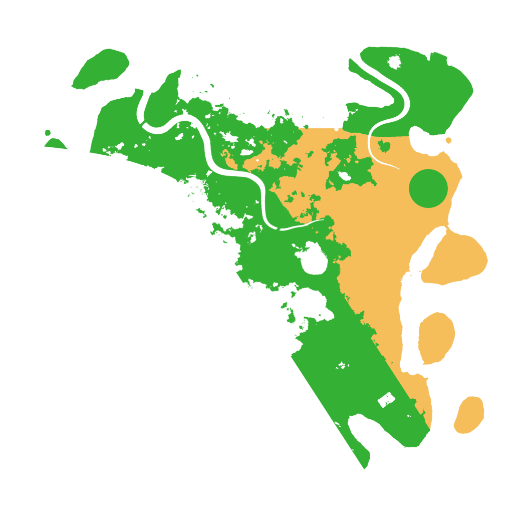 Biome Rust Map: Procedural Map, Size: 3500, Seed: 78018
