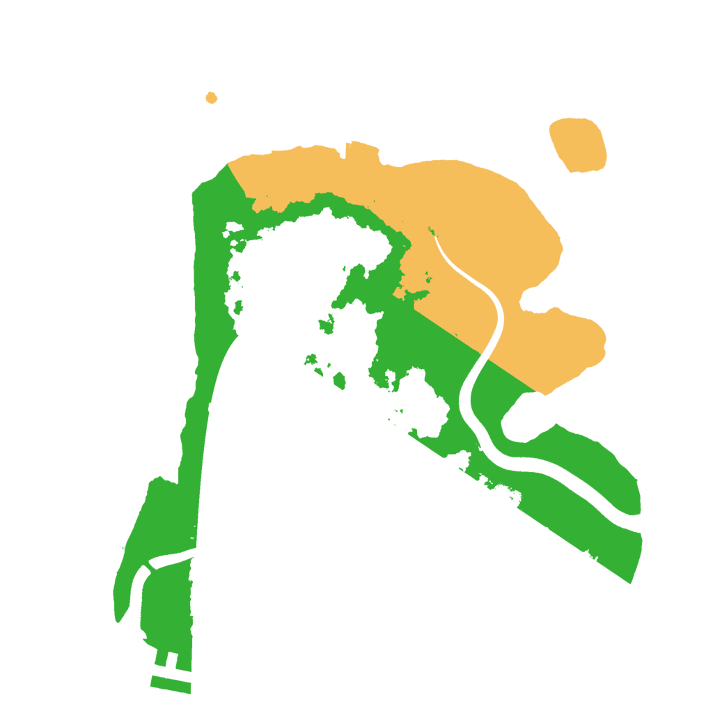 Biome Rust Map: Procedural Map, Size: 2500, Seed: 1564654651