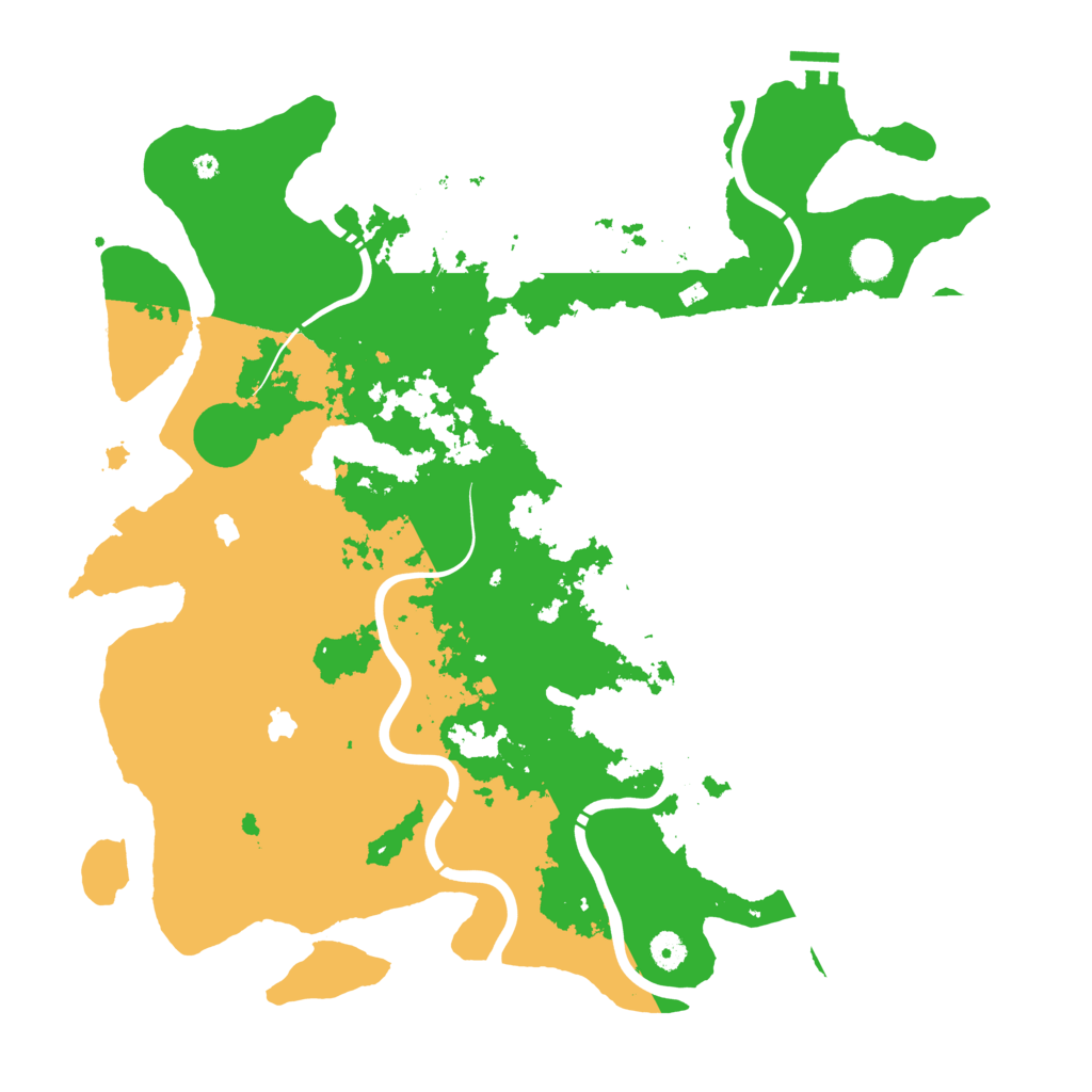 Biome Rust Map: Procedural Map, Size: 4500, Seed: 752834938