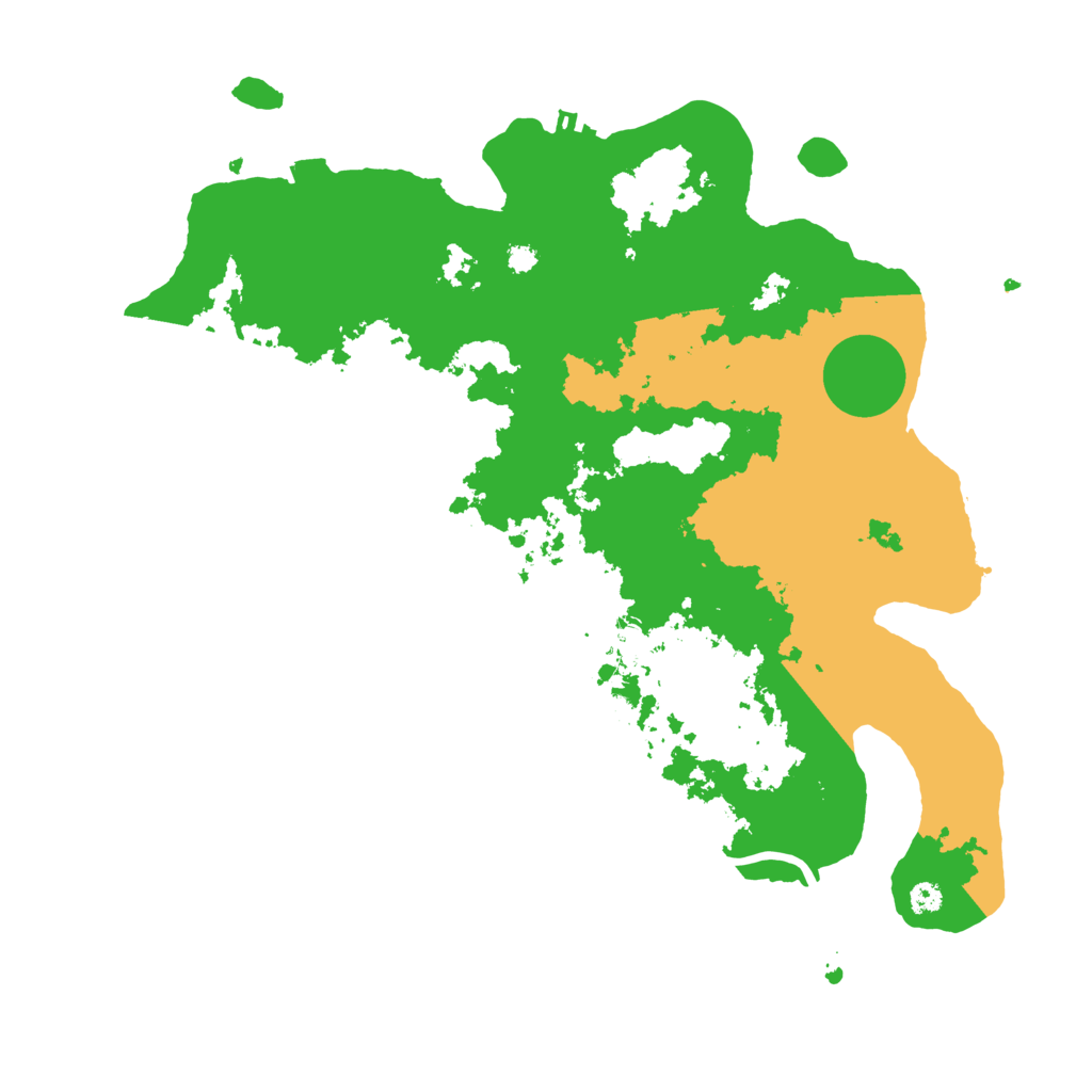 Biome Rust Map: Procedural Map, Size: 3500, Seed: 85544241