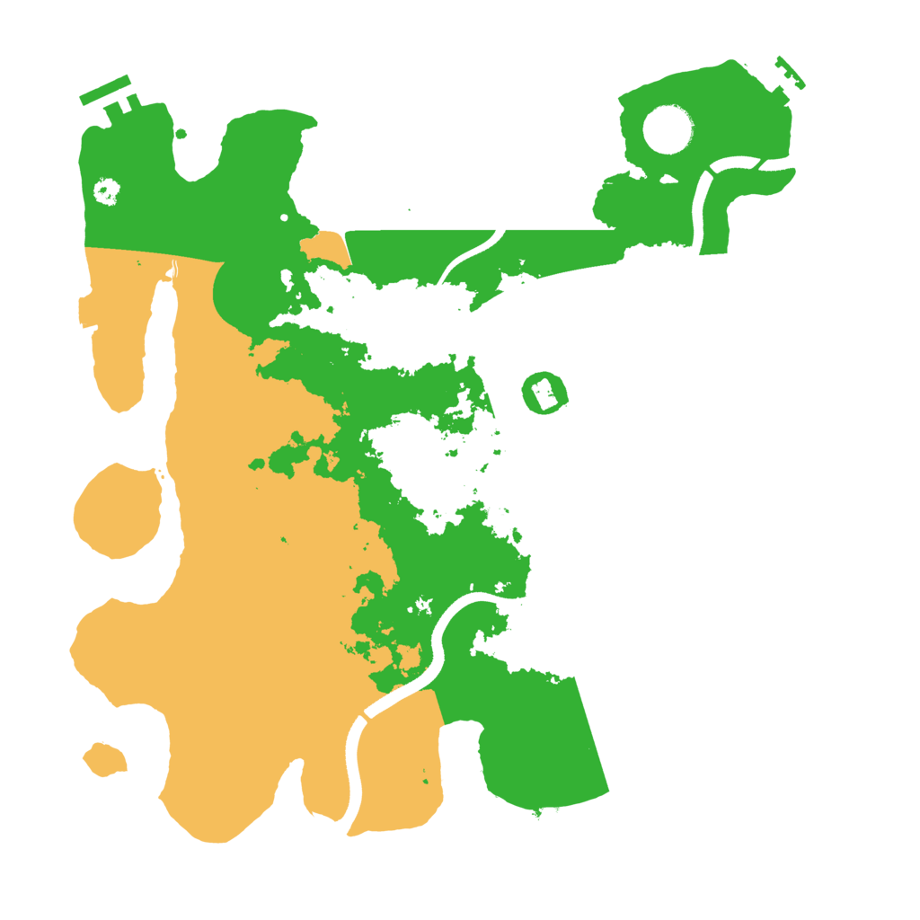 Biome Rust Map: Procedural Map, Size: 3500, Seed: 2374758