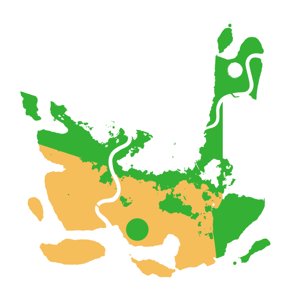 Biome Rust Map: Procedural Map, Size: 3500, Seed: 576181678