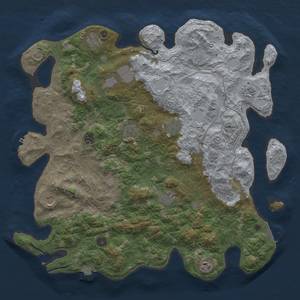 Thumbnail Rust Map: Procedural Map, Size: 4500, Seed: 341749718, 19 Monuments