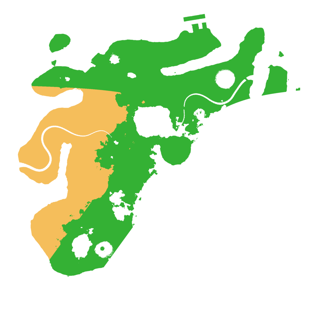 Biome Rust Map: Procedural Map, Size: 3000, Seed: 21070