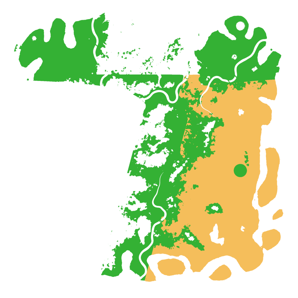 Biome Rust Map: Procedural Map, Size: 6000, Seed: 111910151