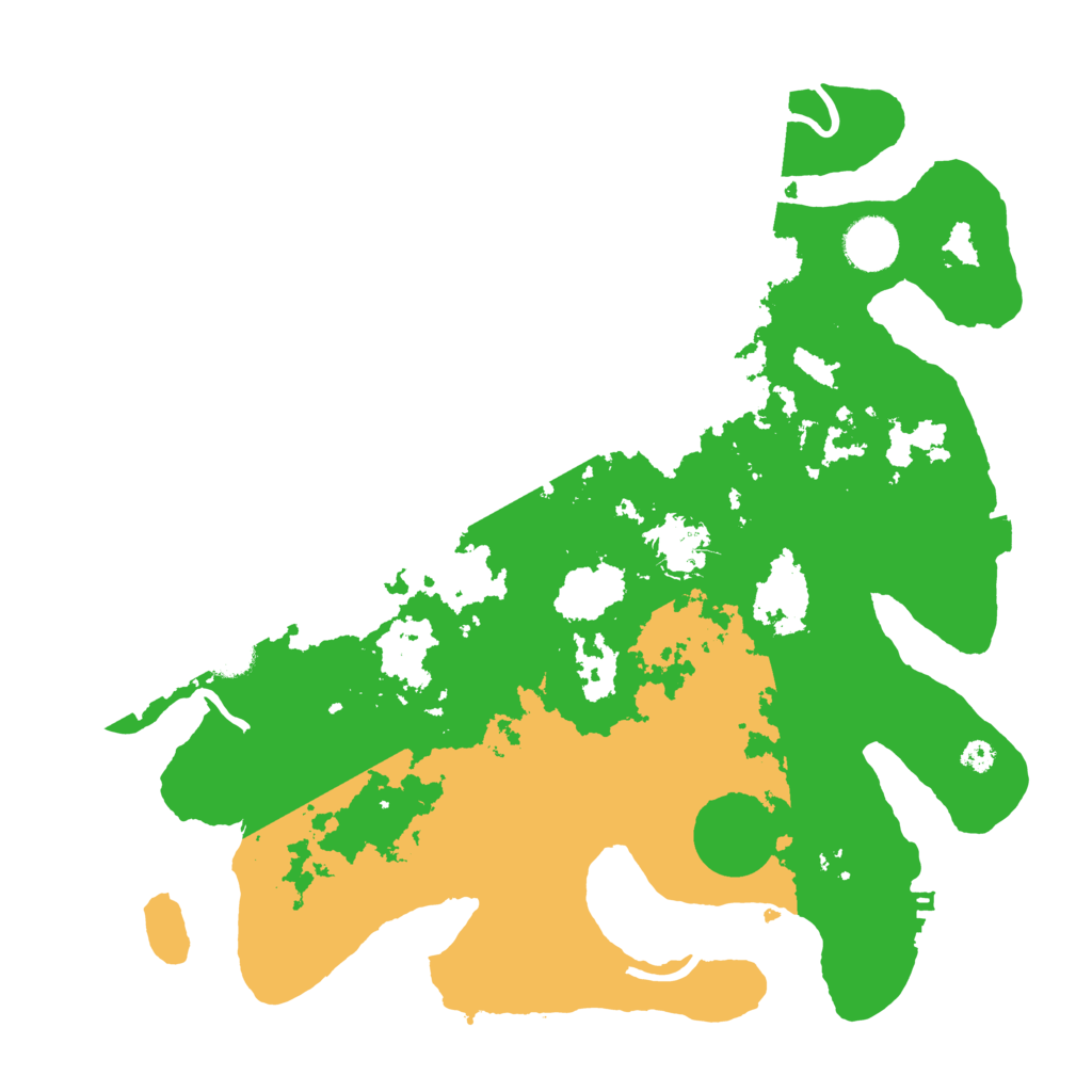 Biome Rust Map: Procedural Map, Size: 3500, Seed: 778554807