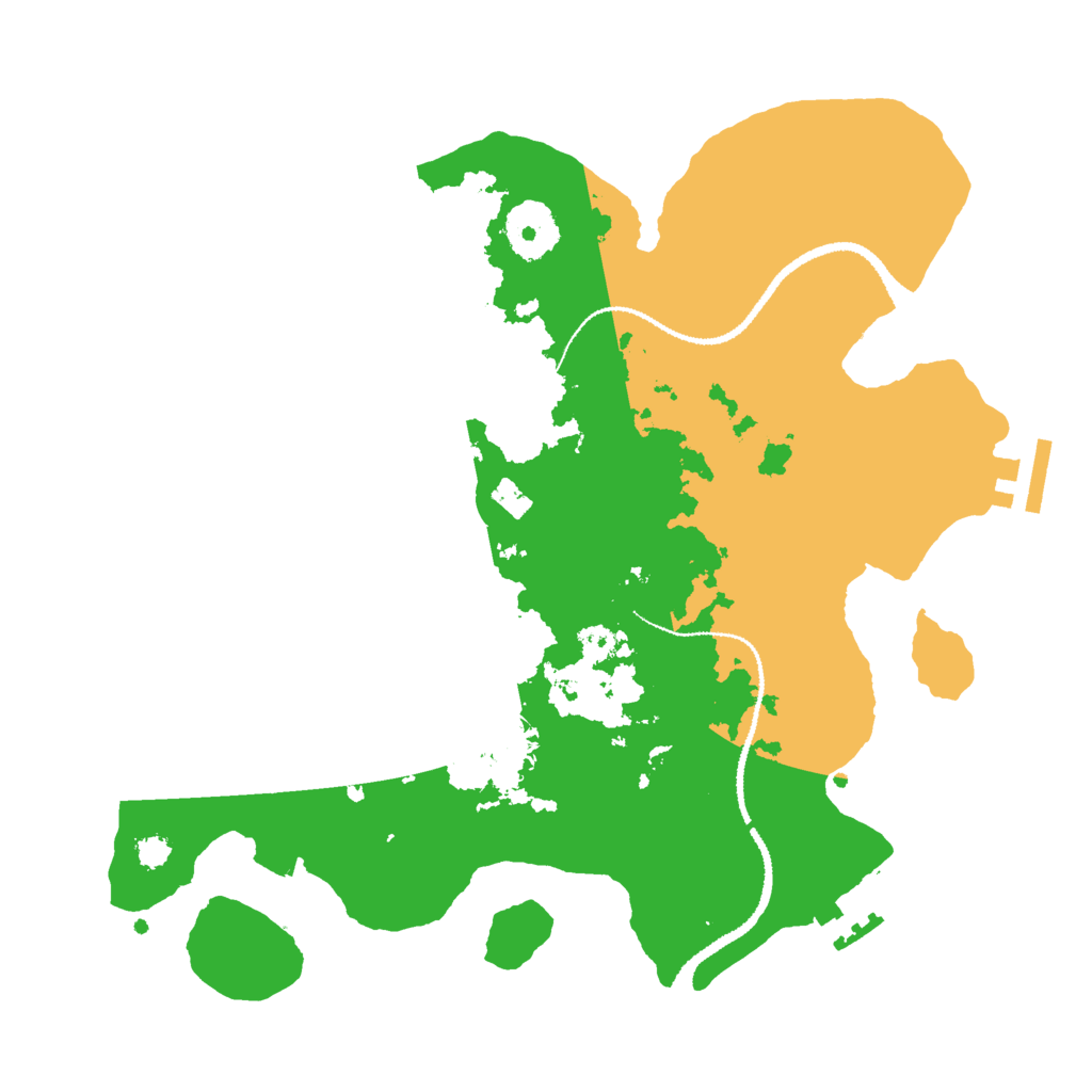 Biome Rust Map: Procedural Map, Size: 3000, Seed: 2047