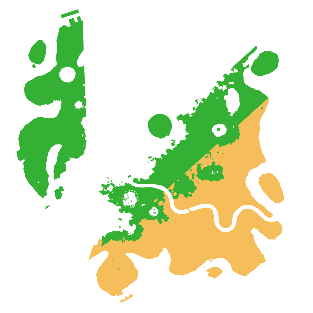 Biome Rust Map: Procedural Map, Size: 3500, Seed: 1313933031