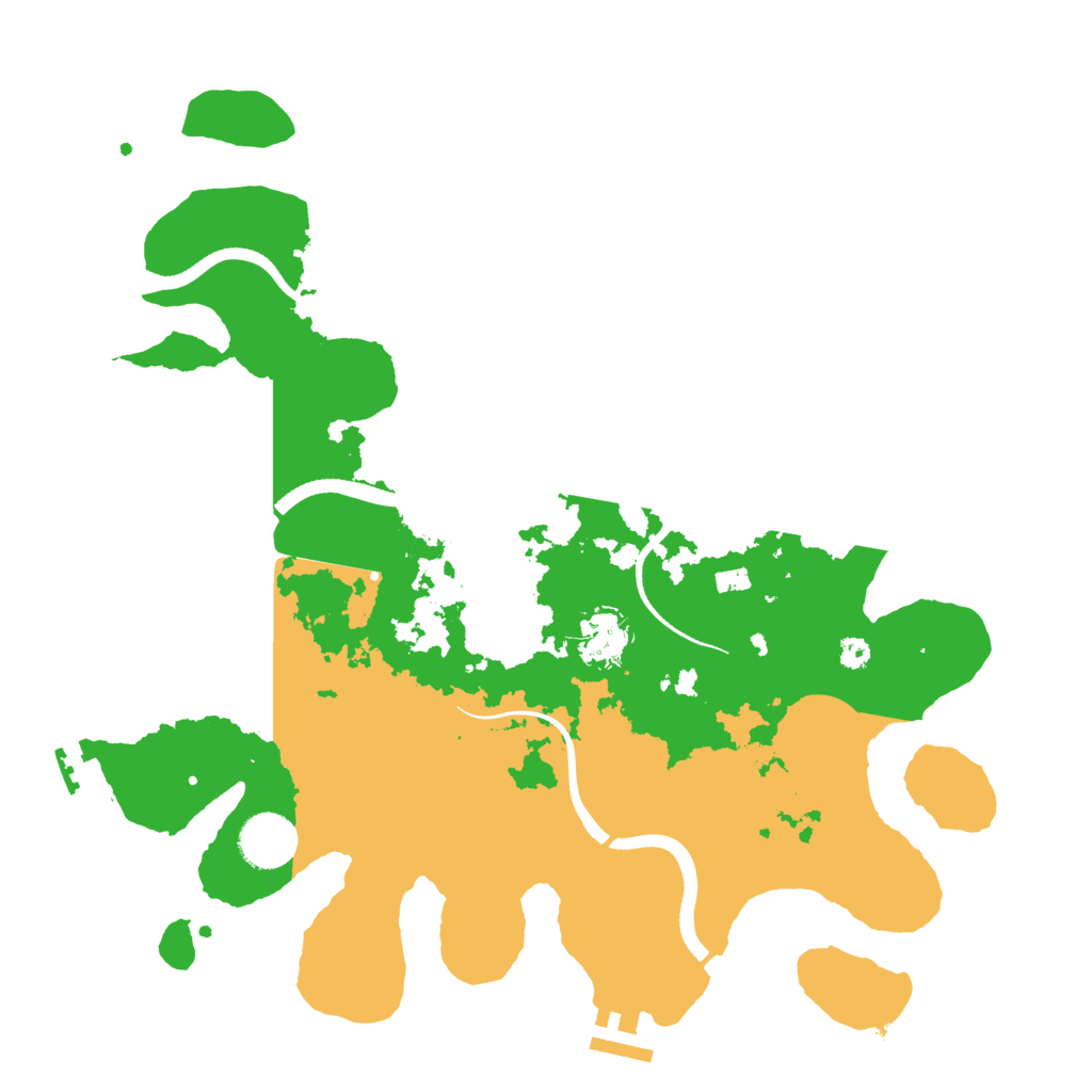 Biome Rust Map: Procedural Map, Size: 3500, Seed: 683537