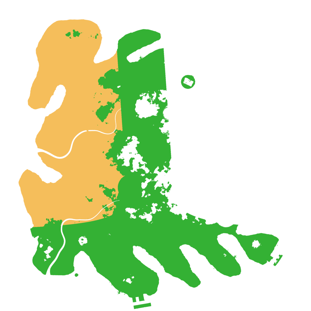 Biome Rust Map: Procedural Map, Size: 3600, Seed: 2532163