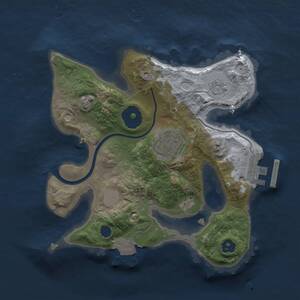 Thumbnail Rust Map: Procedural Map, Size: 2147, Seed: 120608631, 4 Monuments