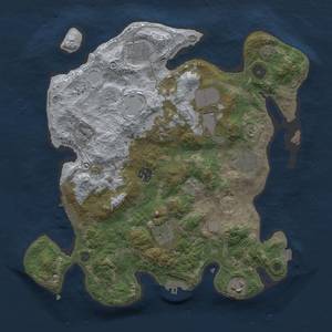 Thumbnail Rust Map: Procedural Map, Size: 3500, Seed: 1064850141, 16 Monuments