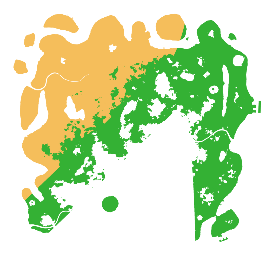 Biome Rust Map: Procedural Map, Size: 4500, Seed: 125905874