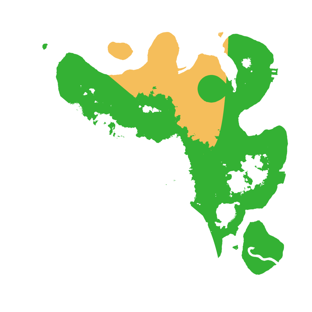 Biome Rust Map: Procedural Map, Size: 3000, Seed: 16952