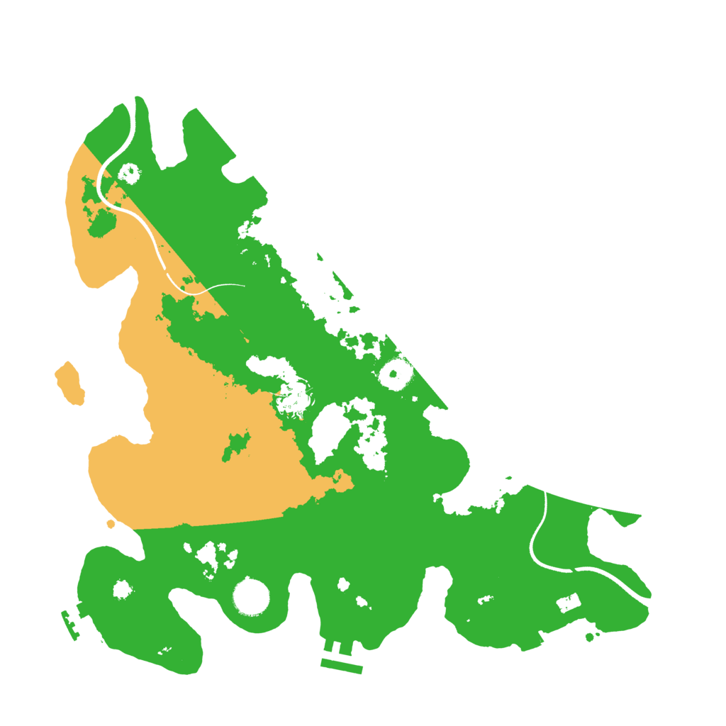 Biome Rust Map: Procedural Map, Size: 3500, Seed: 4206924
