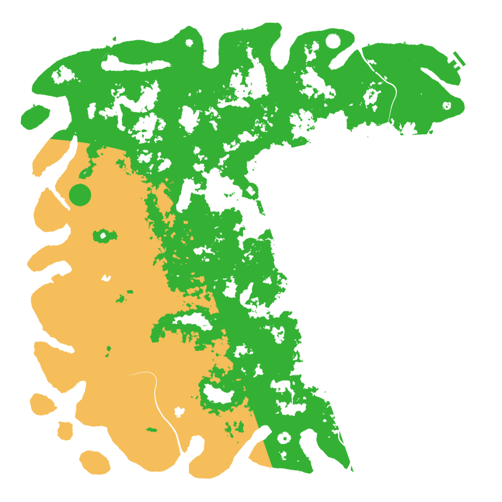 Biome Rust Map: Procedural Map, Size: 6000, Seed: 73341