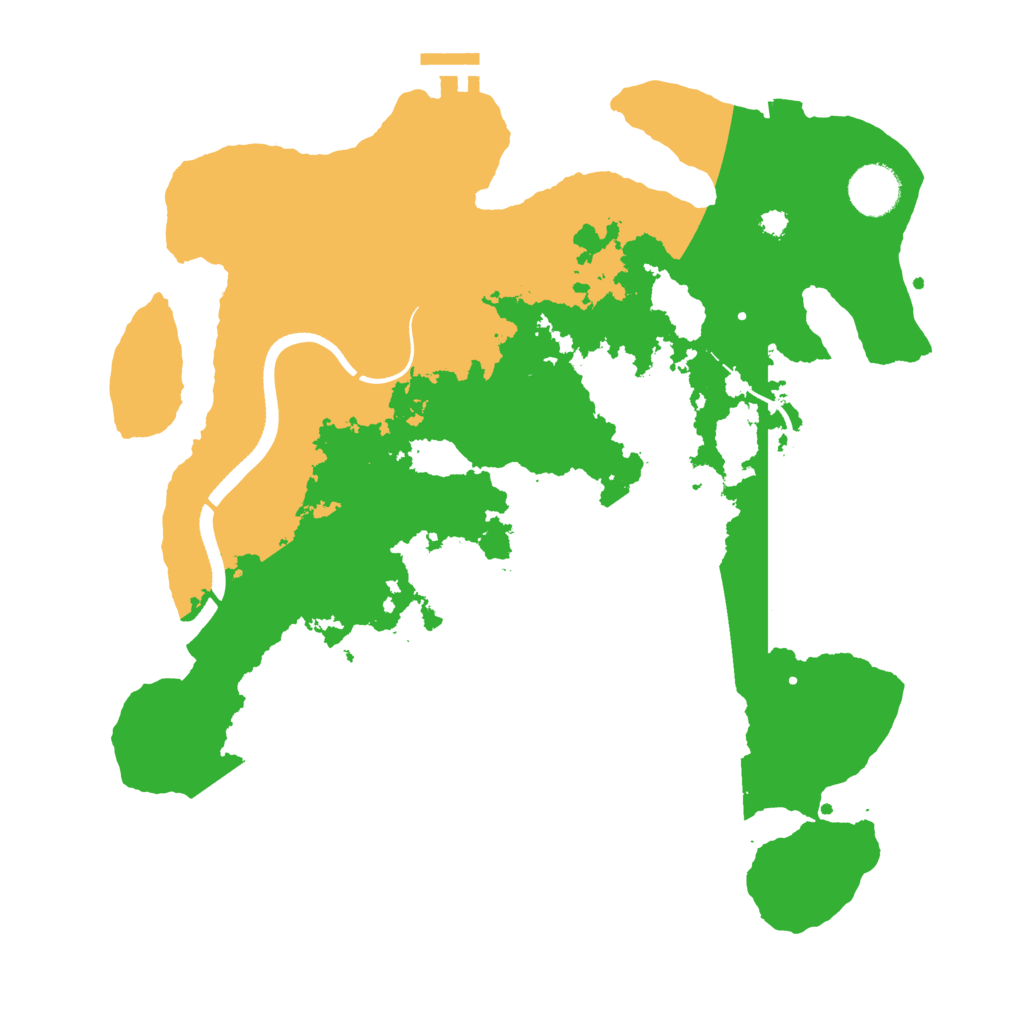 Biome Rust Map: Procedural Map, Size: 3500, Seed: 4230723