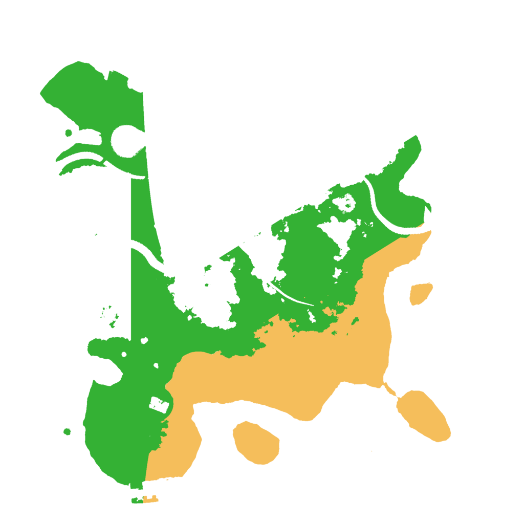 Biome Rust Map: Procedural Map, Size: 3000, Seed: 83951