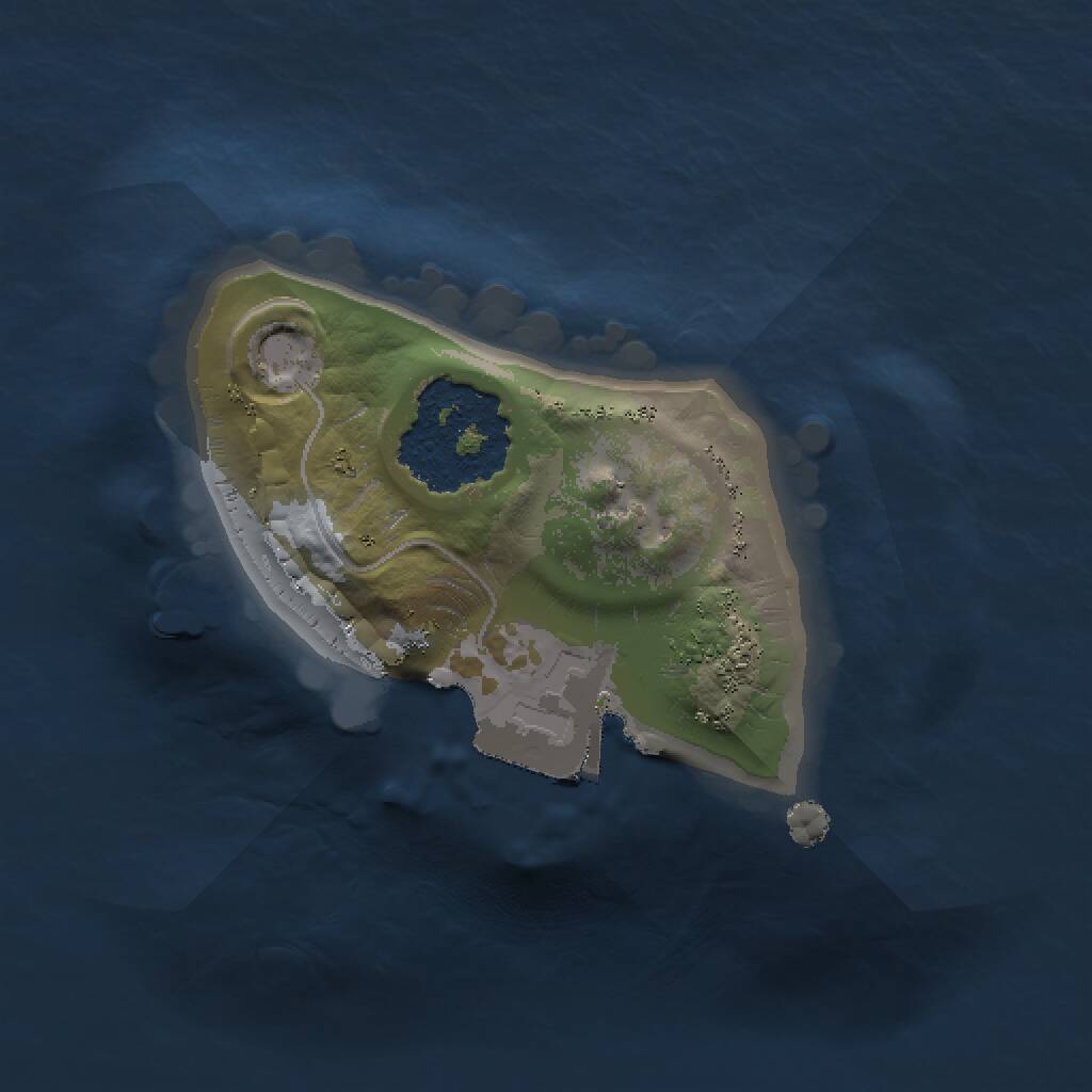 Rust Map: Procedural Map, Size: 1000, Seed: 1876818276, 1 Monuments