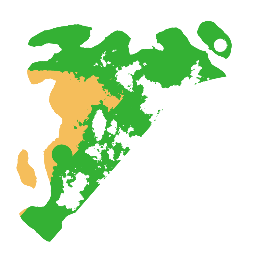 Biome Rust Map: Barren, Size: 3500, Seed: 598889731