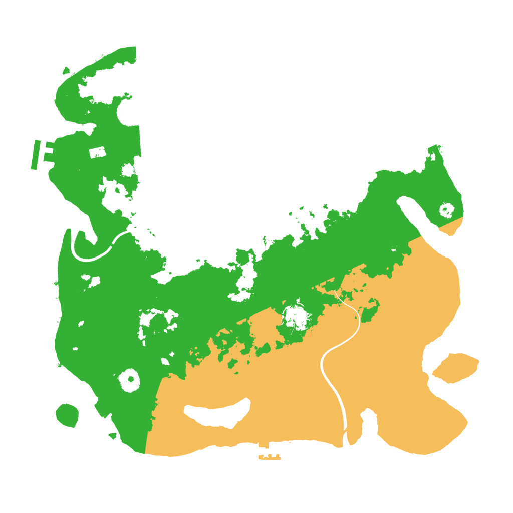Biome Rust Map: Procedural Map, Size: 3500, Seed: 142512770