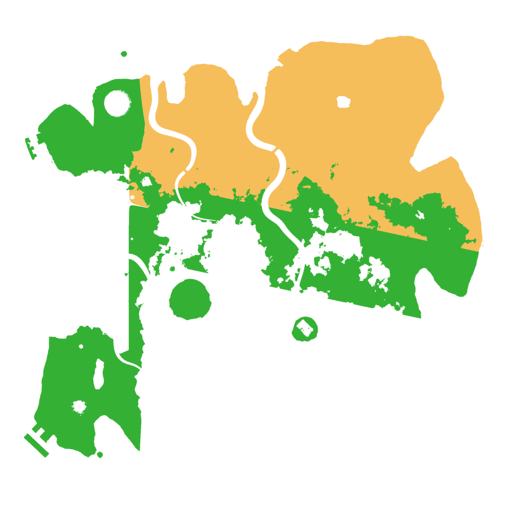 Biome Rust Map: Procedural Map, Size: 3500, Seed: 692399597