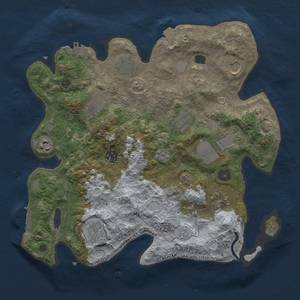 Thumbnail Rust Map: Procedural Map, Size: 3500, Seed: 692399597, 18 Monuments