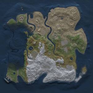 Thumbnail Rust Map: Procedural Map, Size: 3500, Seed: 692399597, 14 Monuments
